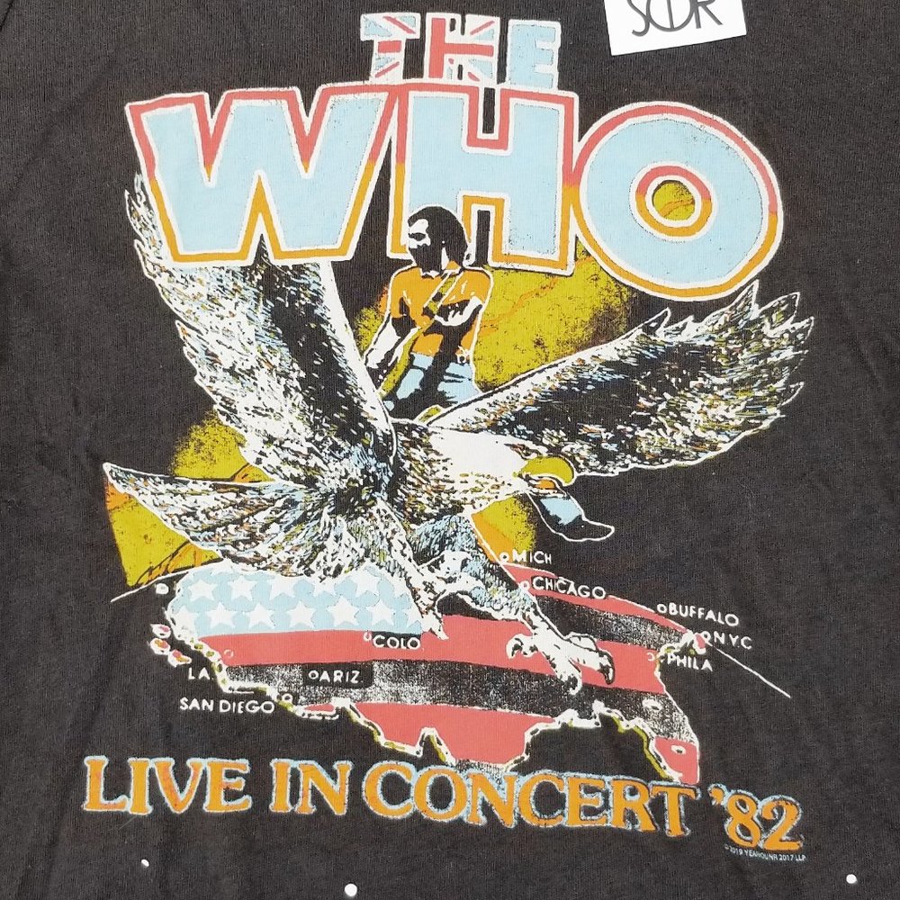 Chaser The Who Live In Concert 82 Tee - Picture 2 of 7